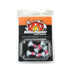 Moto-Master, Disc bolt M6*14 Flat round head 6pcs, REAR FRONT