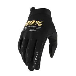 100%, ITRACK Gloves, ADULT, S, BLACK