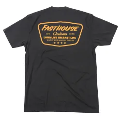 Fasthouse, Crest Tee, Black - SM, ADULT, S