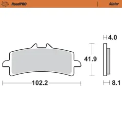 Moto-Master, Brake Pads RoadPRO Sinter, FRONT