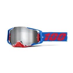 100%, ARMEGA Goggle Ironclad - Mirror Silver Lens, ADULT