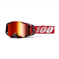 100%, ARMEGA Goggle Red - Mirror Red Lens, ADULT