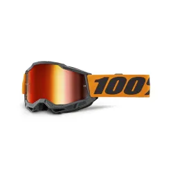 100%, ACCURI 2 Goggle Orange - Mirror Red Lens, ADULT