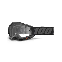 100%, ACCURI 2 ENDURO MOTO Goggle Black - Clear Lens, ADULT