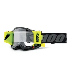 100%, ACCURI 2 FORECAST Goggle Black - Clear Lens, ADULT