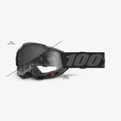 100%, ACCURI 2 WOODS Goggle Black - Photochromic Lens, ADULT, BLACK
