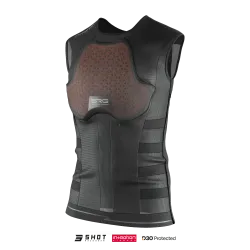 Shot, AIR GUARD, SRG-1 Airbag vest, ADULT, BLACK