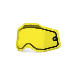 100%, RC2/AC2/ST2 Replacement Lens - Vented Dual Pane Yellow