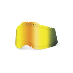 100%, RC2/AC2/ST2 Replacement Lens - Vented Dual Pane Mirror Gold