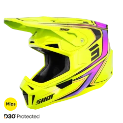 Shot, HELMET LITE GLORY NEON YELLOW PEARLY