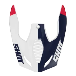 Shot, VISOR RACE RIDGE RED BLUE GLOSSY