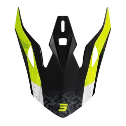 Shot, VISOR PULSE AIRFIT BLACK WHITE NEON YELLOW GLOSSY