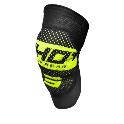 Shot, KNEE GUARD AIRLIGHT BLACK NEON YELLOW, ADULT