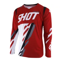 Shot, JERSEY SCORE, ADULT, XL, RED WHITE