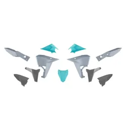 Rtech, Plastic Kit, Revolution, BLACK BLUE CYAN GREY MINT