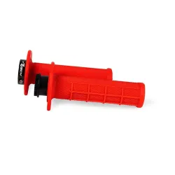 Rtech, R20 LOCK-ON GRIPS HALF WAFFLE, NEON RED