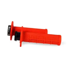 Rtech, R20 LOCK-ON GRIPS HALF WAFFLE BETA, NEON RED