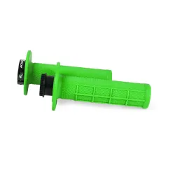 Rtech, R20 LOCK-ON GRIPS HALF WAFFLE, GREEN NEON