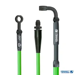 Venhill, Brake Hose, FRONT, GREEN