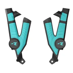 Rtech, Frame Protectors, BLACK CYAN