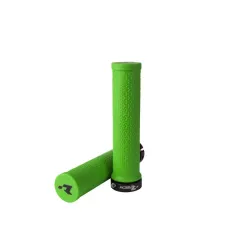 Rtech, Bike Lock-On Grips, GREEN NEON