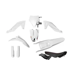 Rtech, Plastic Kit, Revolution incl seat, BLACK WHITE