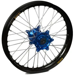 Haan Wheels, Complete Wheel, REAR, 18", BLACK BLUE